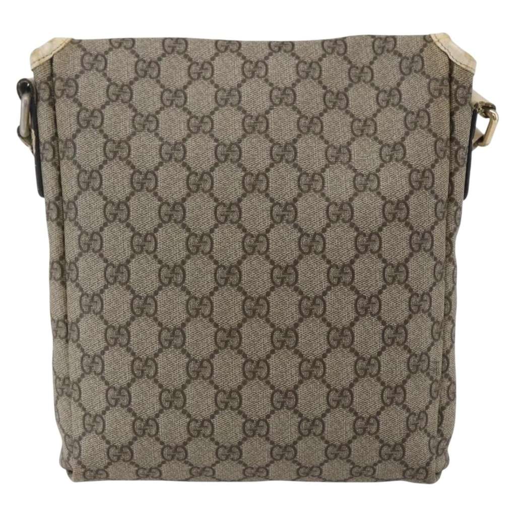 Gucci Flap Messenger Beige Fair condition - Back View