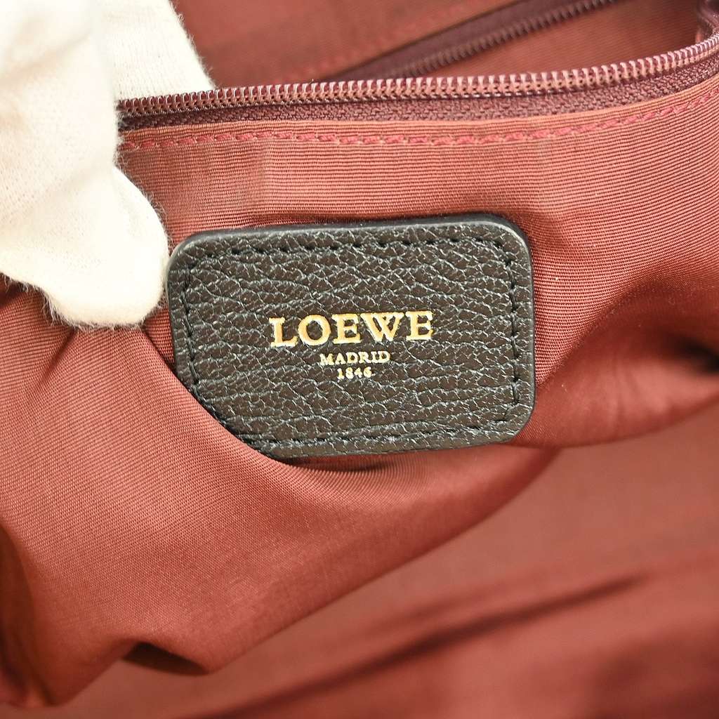 Loewe Amazona Bag Black Leather Good condition - Box View