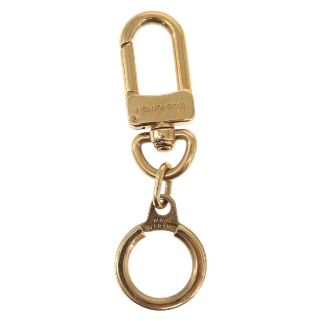 Louis Vuitton Anokre Bag Charm and Key Holder Gold Metal Fair condition - Back View