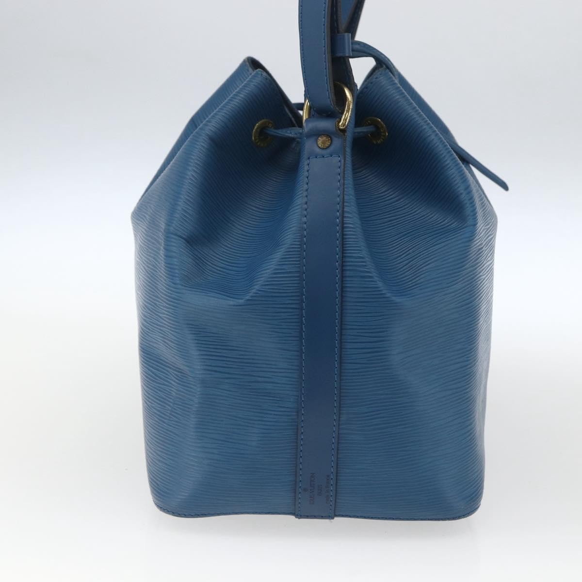 Louis Vuitton Petit Noe Handbag Blue Leather Fair condition - Inside View