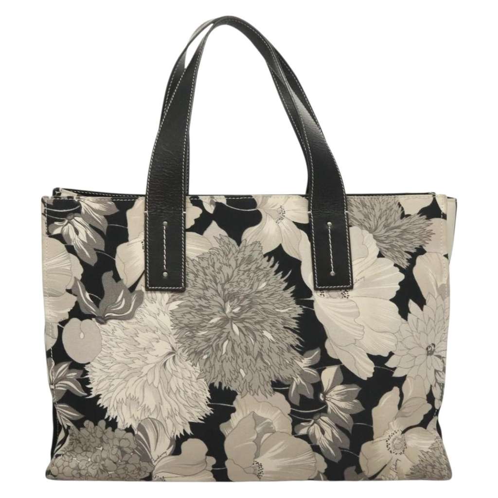 Burberry Vintage Tote Black Canvas Good condition - Back View