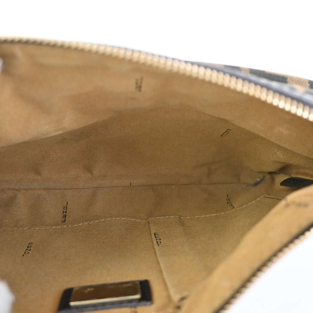 Fendi Chef Zip Crossbody Bag Brown Canvas Good condition - Box View