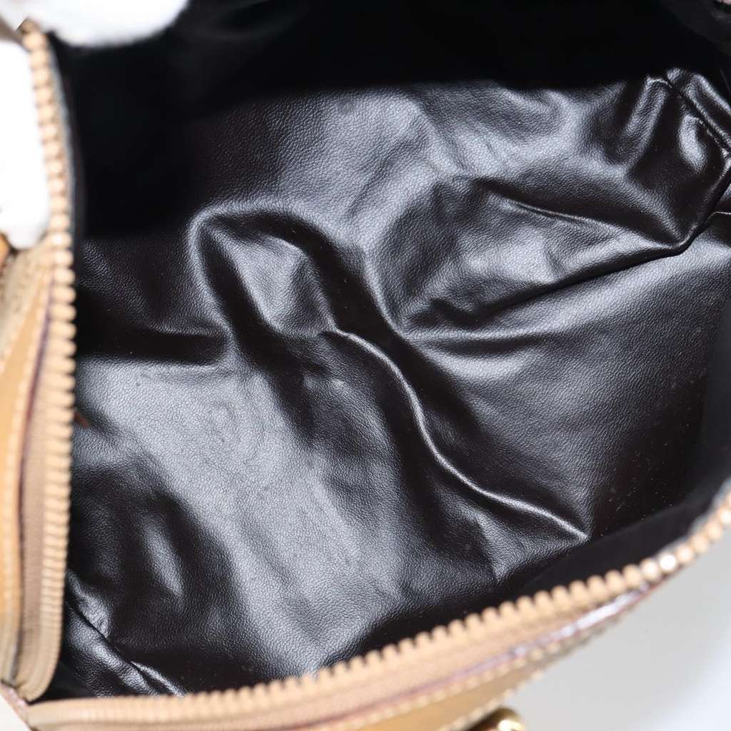 Celine Vintage Macadam Handbag Beige Canvas Good condition - Box View