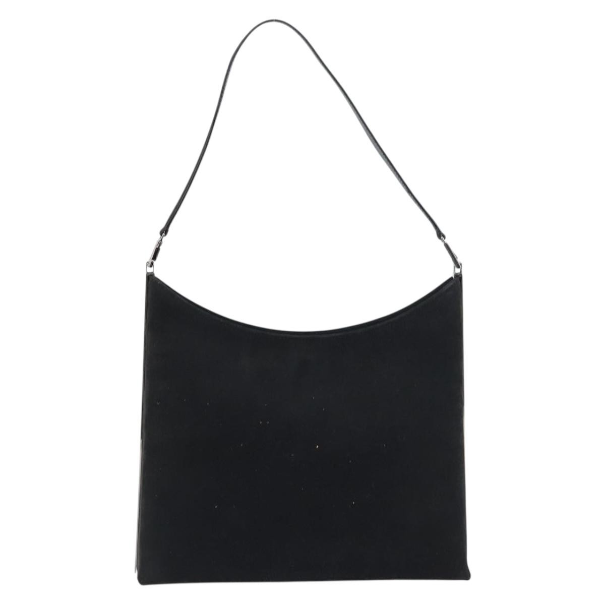 Salvatore Ferragamo Vintage Shoulder Bag Black Suede Good condition - Back View