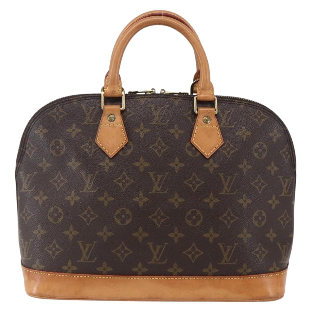Louis Vuitton Alma Handbag Brown Canvas Fair condition - Back View