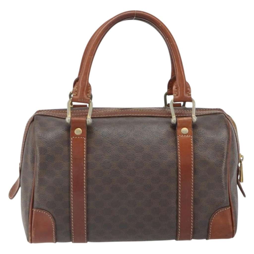 Celine Macadam Handbag Brown Fair condition - Back View