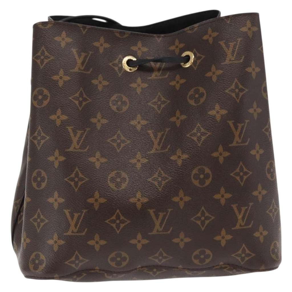 Louis Vuitton NeoNoe Handbag Black Canvas Fair condition - Back View