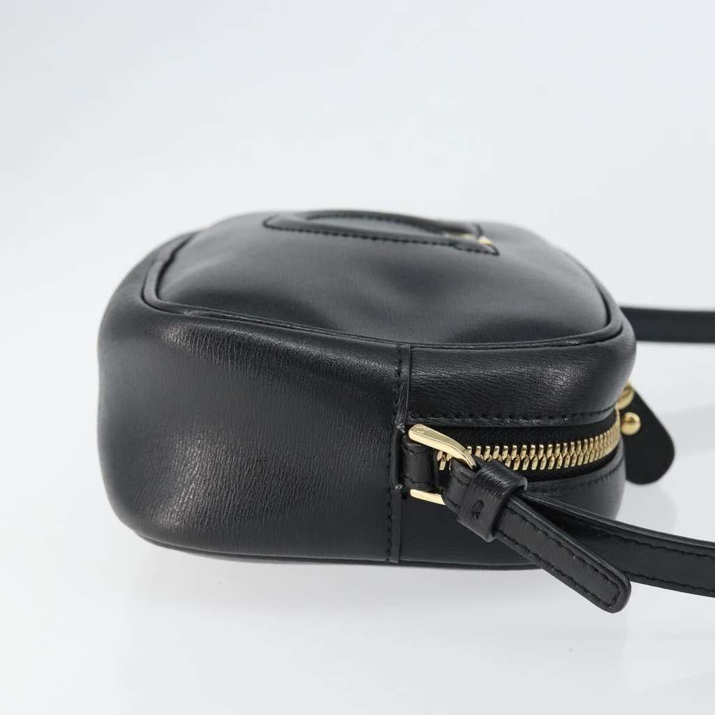 Salvatore Ferragamo City Camera Bag Black Leather Good condition - Inside View