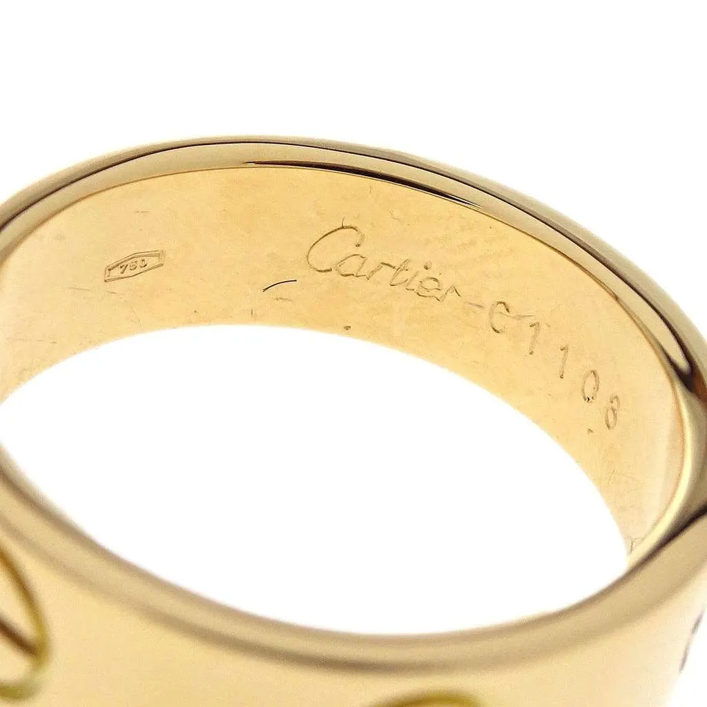 Cartier Love Wedding Band Ring Gold Good - Model View