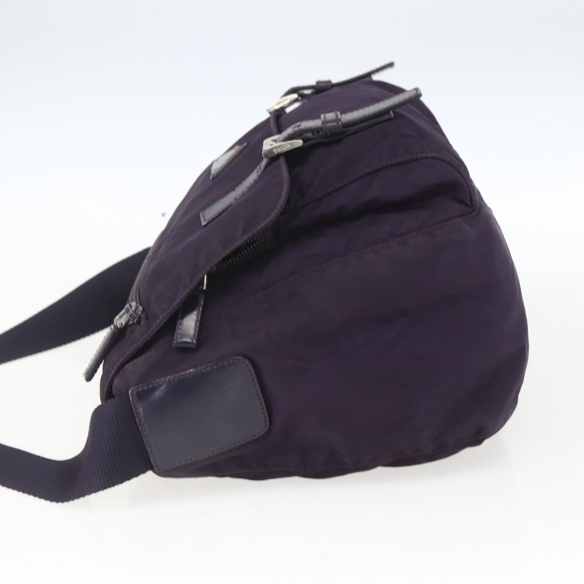 Prada Double Buckle Flap Messenger Bag Purple Good condition - Inside View