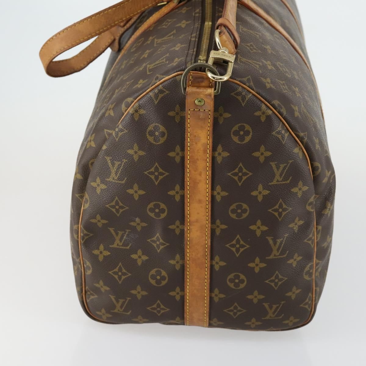 Louis Vuitton Keepall Bandouliere Bag Brown Canvas Fair condition - Inside View