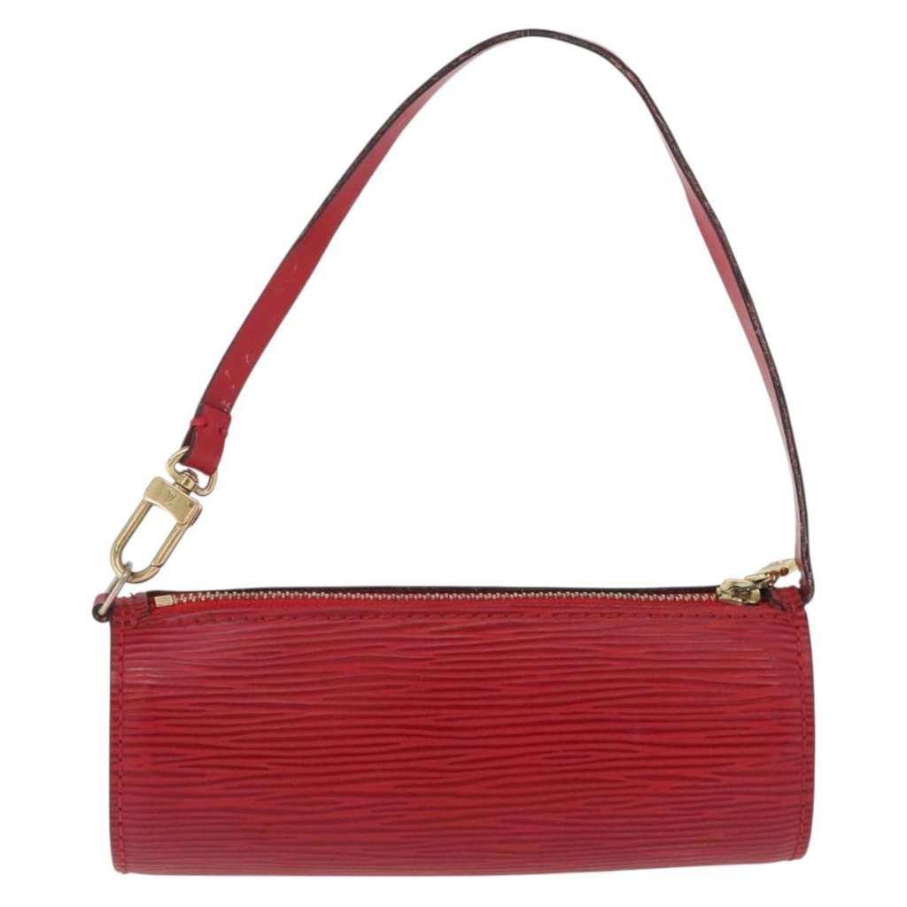Louis Vuitton Soufflot Pochette Red Leather Fair condition - Back View