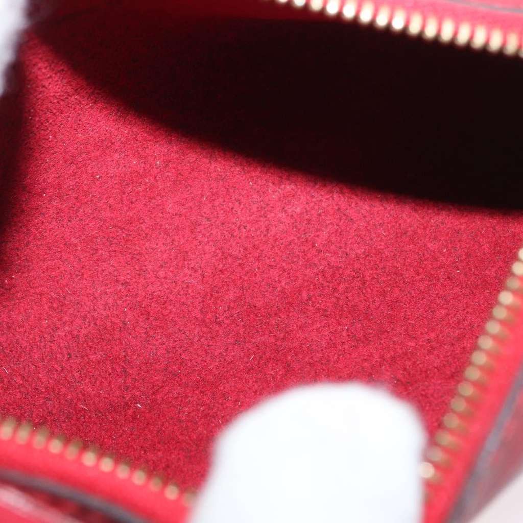 Louis Vuitton Soufflot Pochette Red Leather Fair condition - Box View