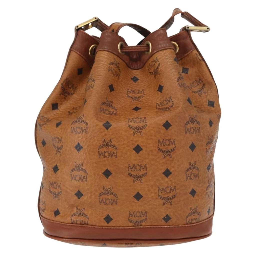 Mcm Visetos Shoulder bag Brown Fair condition - Back View