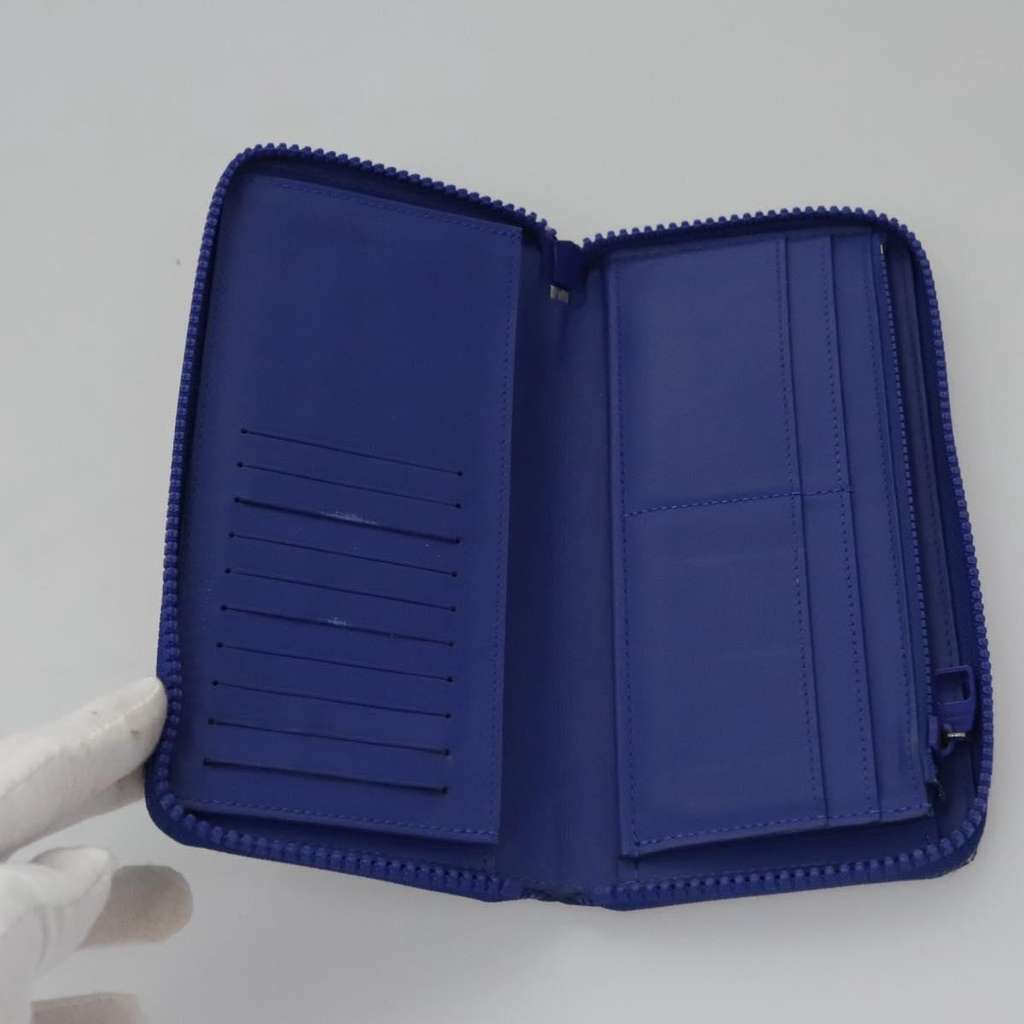 Louis Vuitton Portefeuille zippy Monogramme Empreinte Blue Leather Good condition - Box View