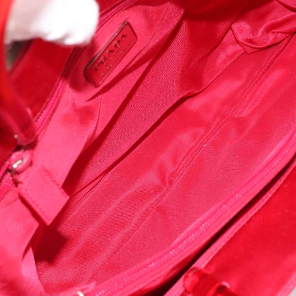 Prada Vintage Handbag Red Satin Good condition - Box View