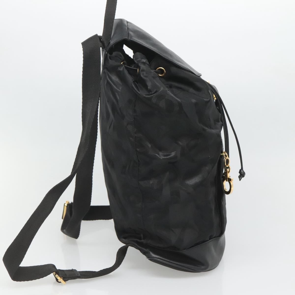 Salvatore Ferragamo Vintage Gancini Backpack Black Good condition - Inside View