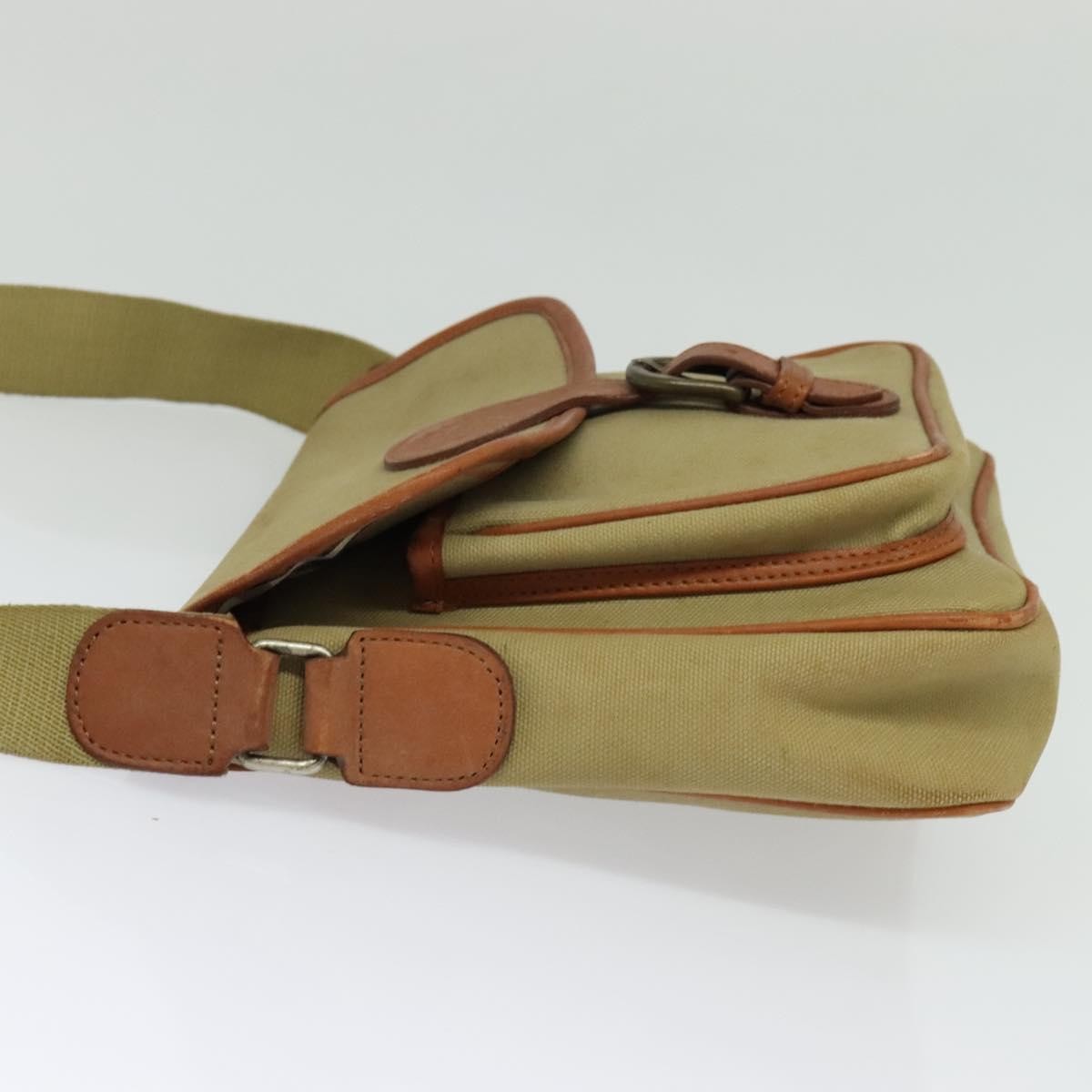 Burberry Front Pocket Messenger Bag Beige Canvas Good condition - Inside View