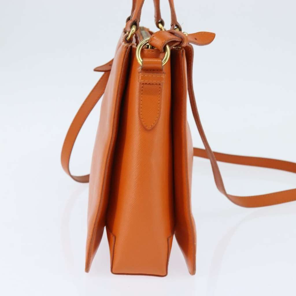 Salvatore Ferragamo Vala tote Orange Leather Good condition - Inside View