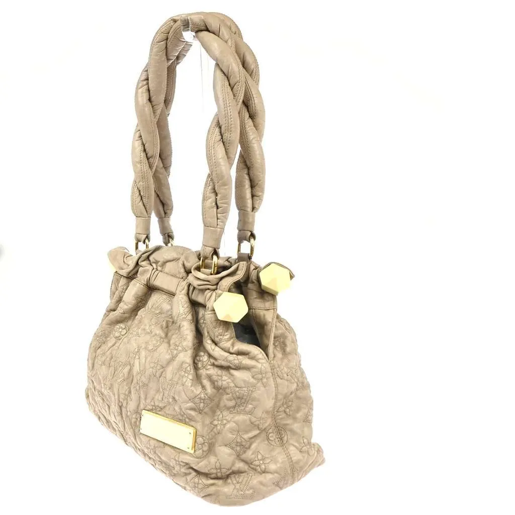 Louis Vuitton Olympe Stratus Handbag Beige Leather Good - Inside View
