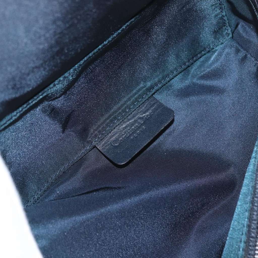Christian Dior Saddle Zip Pouch Blue Canvas Good condition - Box View