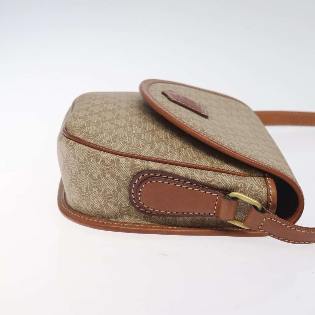 Celine Vintage Macadam Shoulder Bag Beige Good condition - Inside View