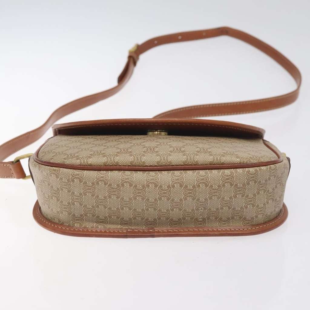 Celine Vintage Macadam Shoulder Bag Beige Good condition - Box View