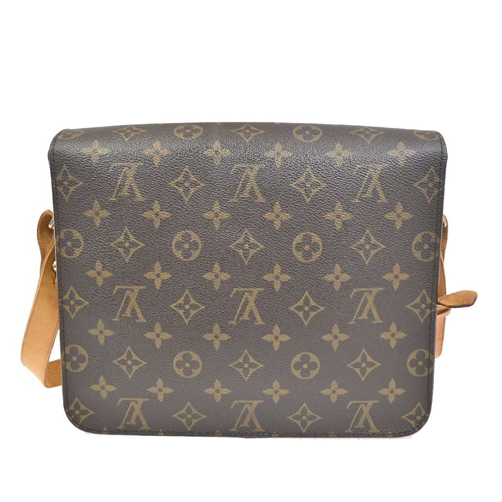 Louis Vuitton Cartouchiere Handbag Brown Canvas Fair condition - Back View