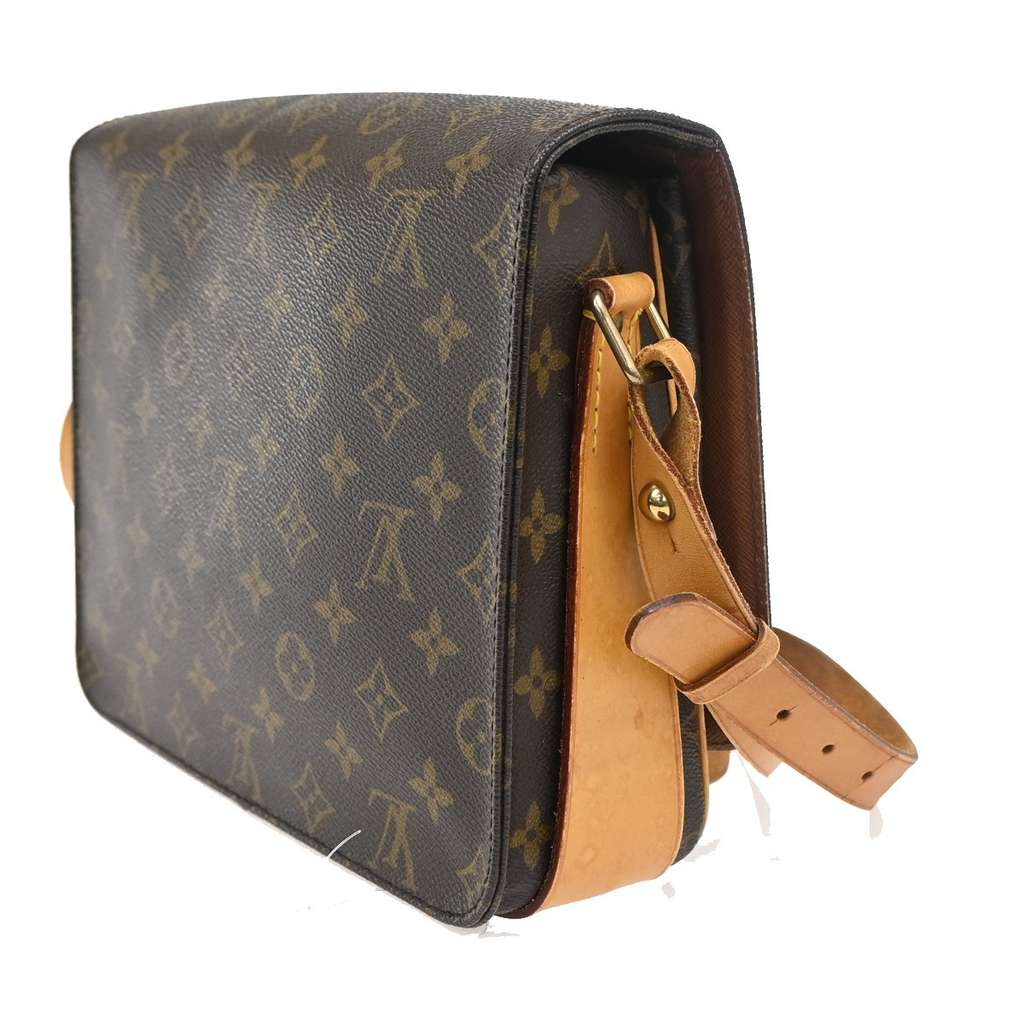 Louis Vuitton Cartouchiere Handbag Brown Canvas Fair condition - Model View