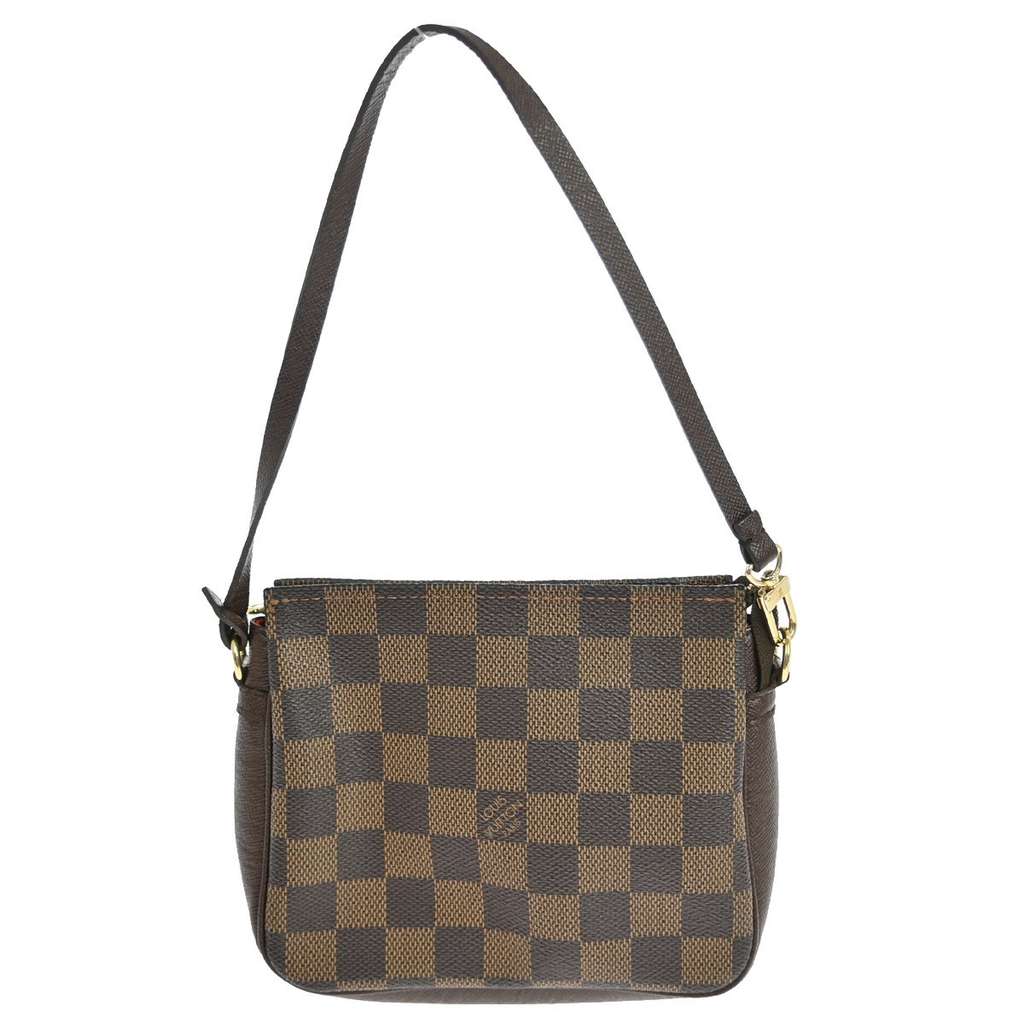 Louis Vuitton Trousse Make Up Bag Brown Canvas Good condition - Back View