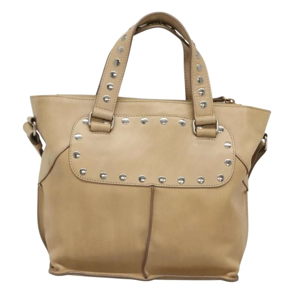 Celine Handbag Beige Leather Good condition - Back View