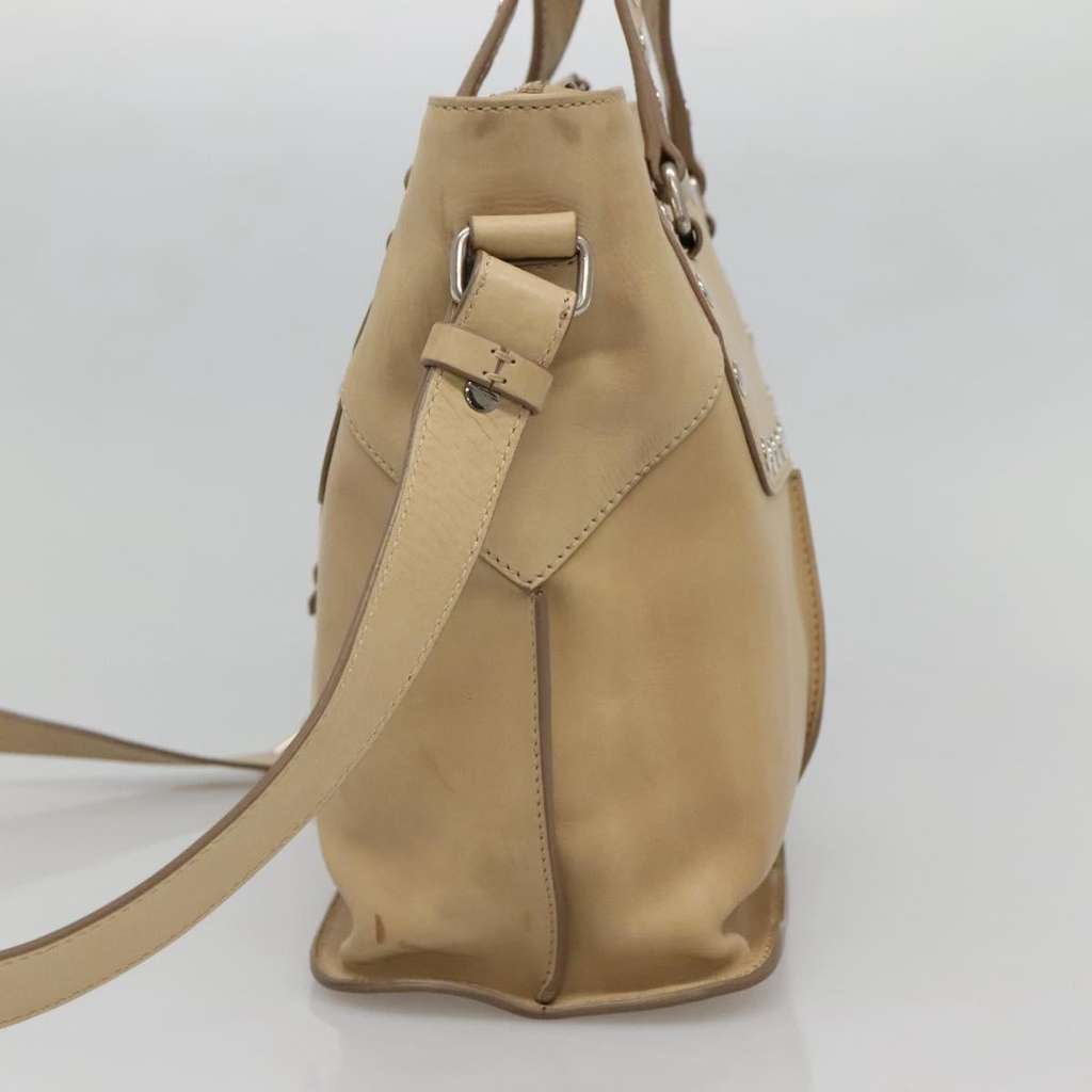 Celine Handbag Beige Leather Good condition - Model View