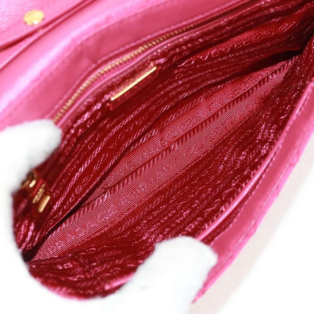 Prada Pushlock Chain Flap Bag Red Good condition - Box View