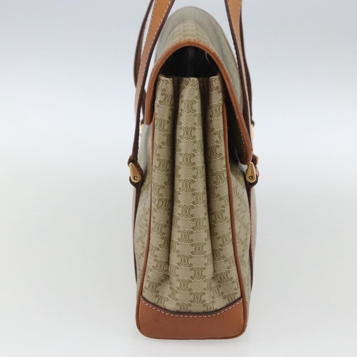 Celine Vintage Macadam Handbag Beige Canvas Good condition - Inside View