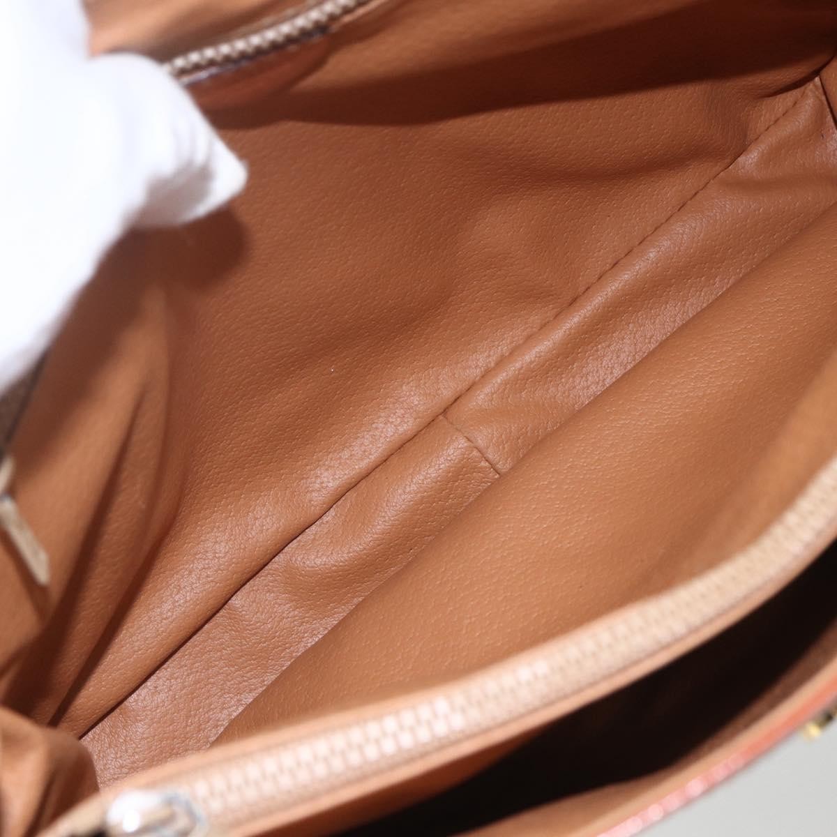 Celine Vintage Macadam Handbag Beige Canvas Good condition - Box View