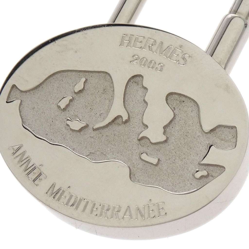 Hermès Annee Mediterranee Cadena Lock Charm Silver Good condition - Inside View