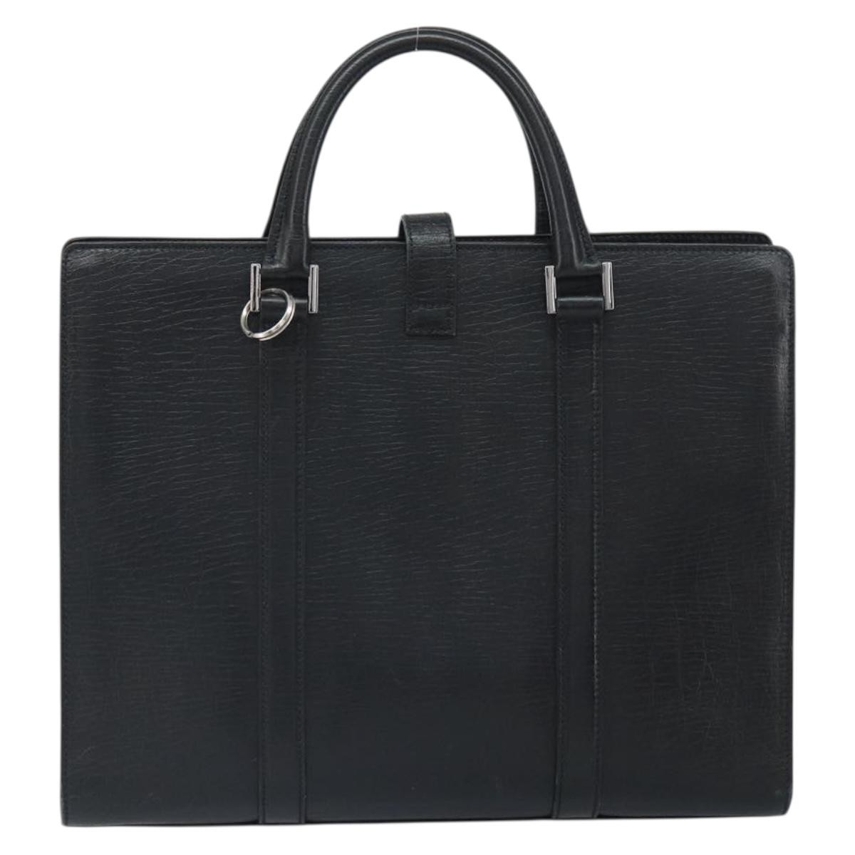 Gucci Vintage Handbag Black Leather Good condition - Back View