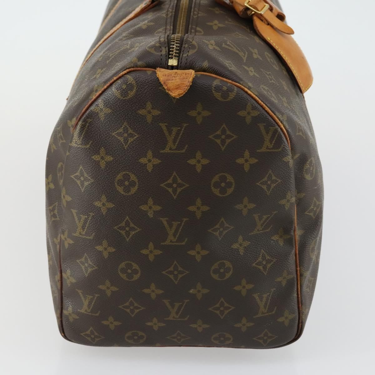 Louis Vuitton Keepall Bag Brown Canvas Fair condition - Model View