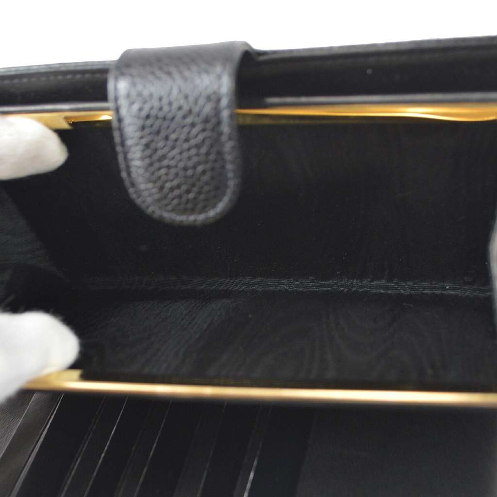 Chanel Timeless CC French Wallet Black Leather Good condition - Model View