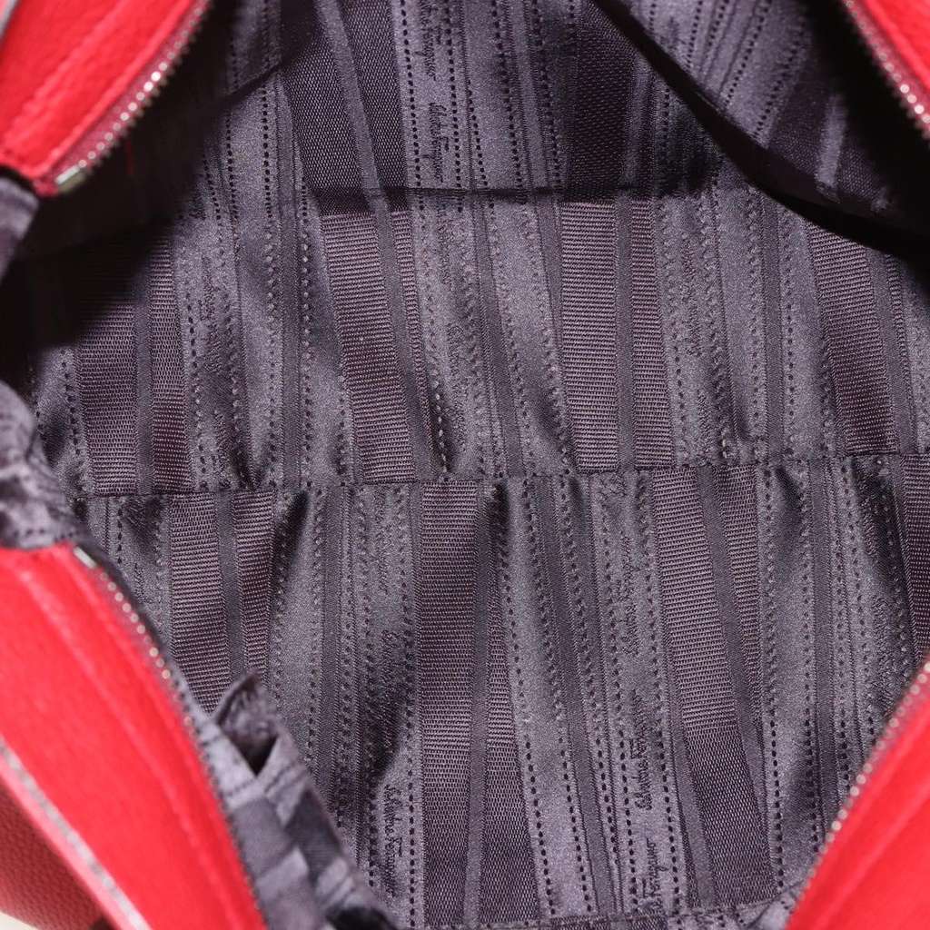 Salvatore Ferragamo Soft Sofia Tote Red Leather Good condition - Box View