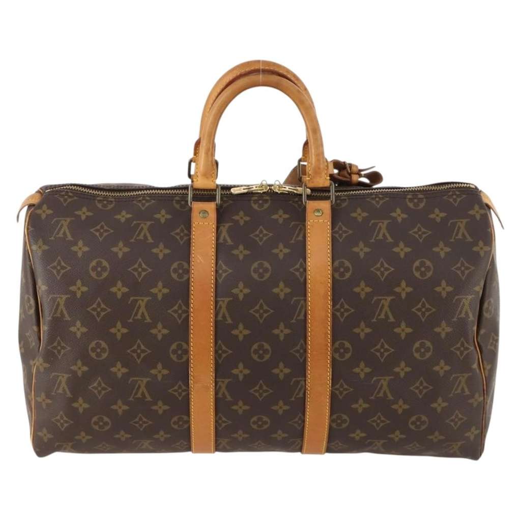 Louis Vuitton Keepall Bag Brown Canvas Good condition - Back View