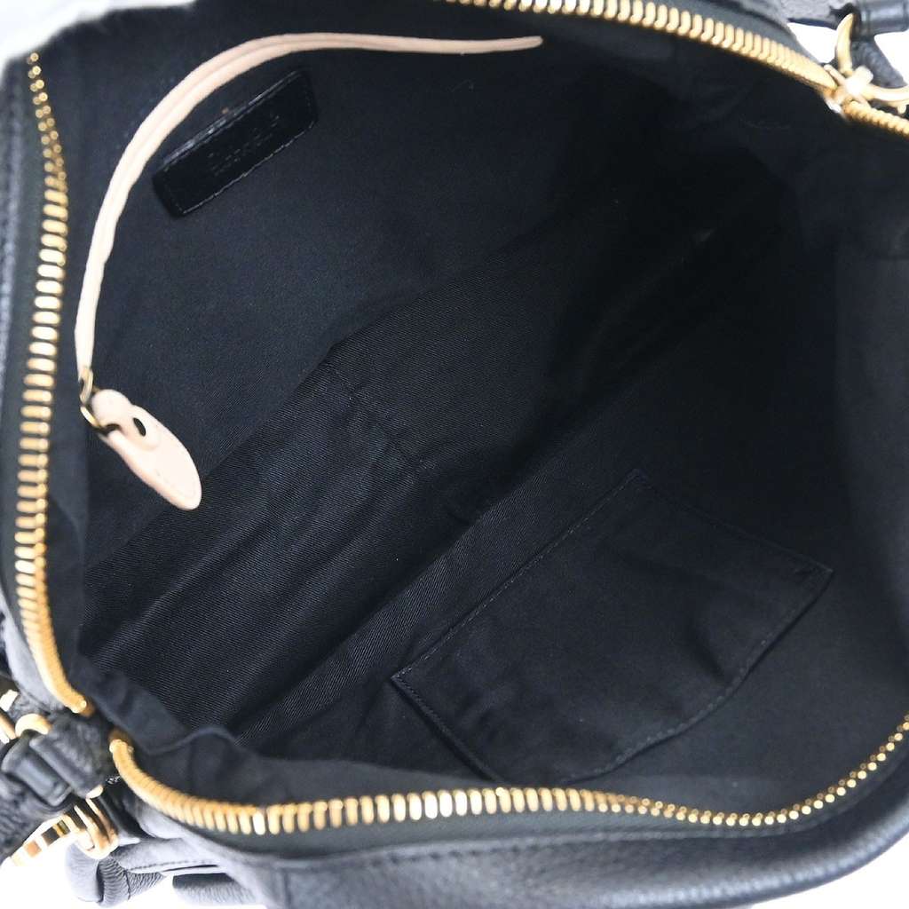 Chloe Paraty Top Handle Bag Black Leather Fair condition - Inside View