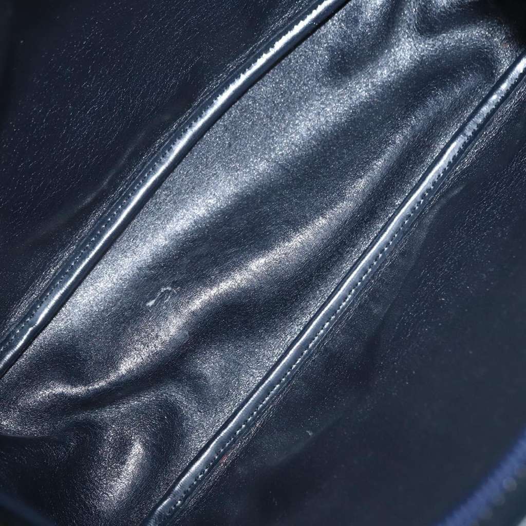 Christian Dior Vintage Trotter Shoulder Bag Navy Canvas Good condition - Box View