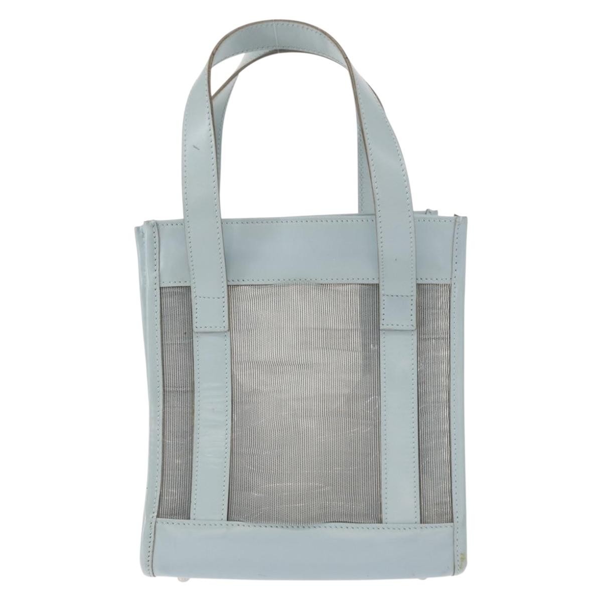 Gucci Vintage Handbag Blue Leather Good condition - Back View