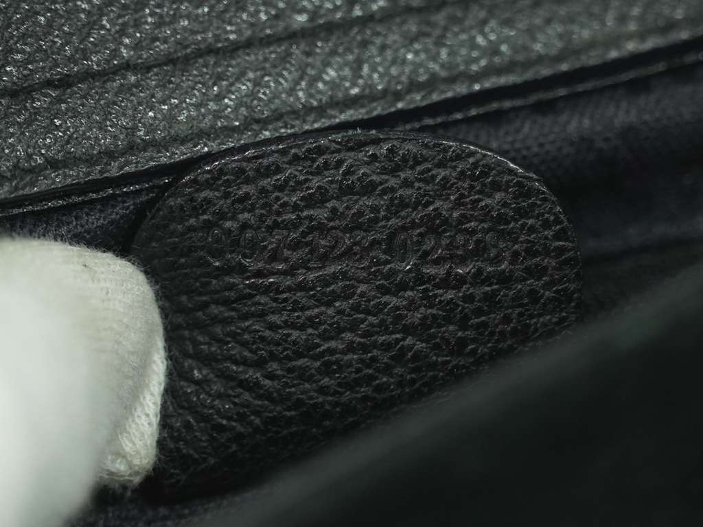 Gucci Vintage Bamboo Handle Bag Black Suede Fair condition - Box View