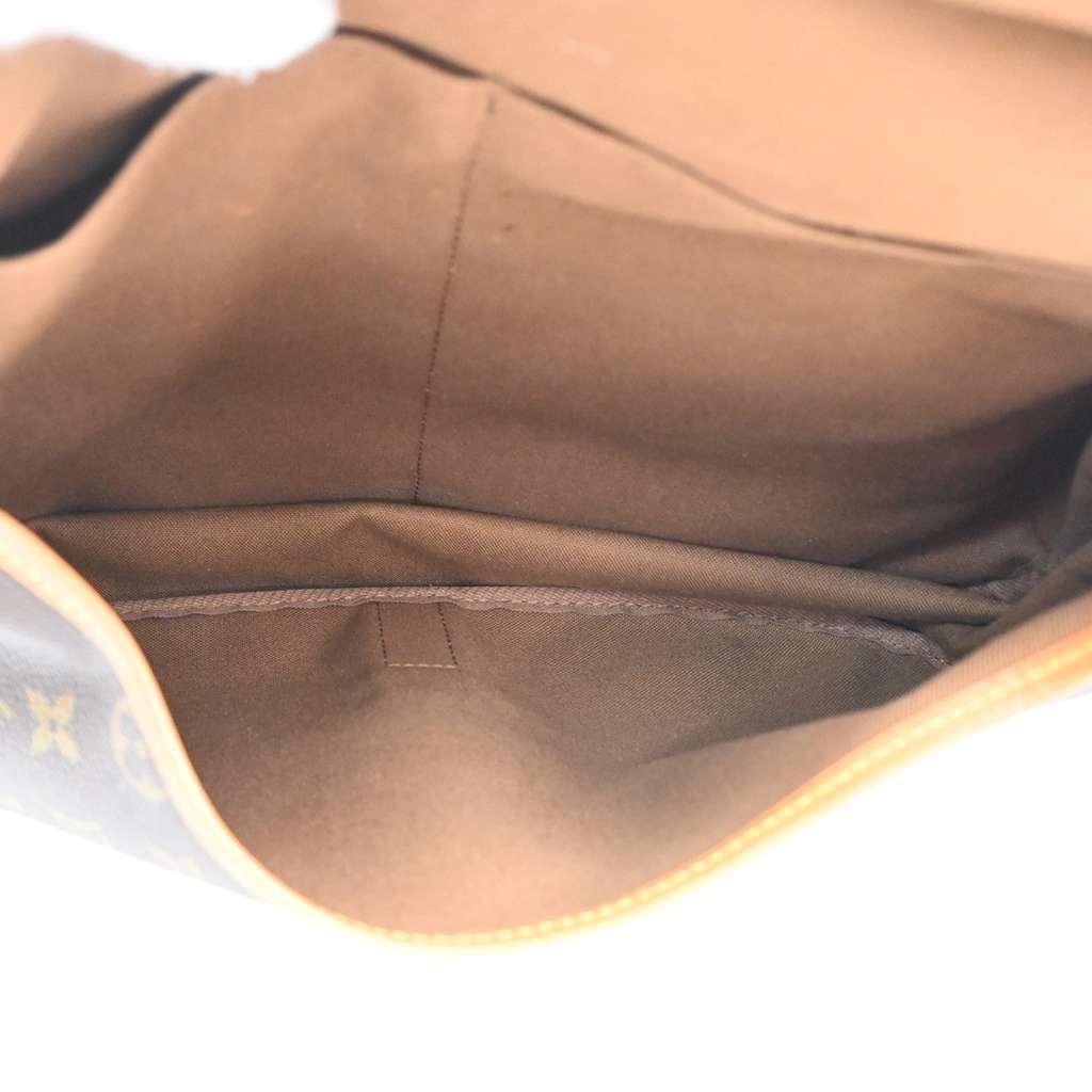 Louis Vuitton Saumur Handbag Brown Canvas Good condition - Box View