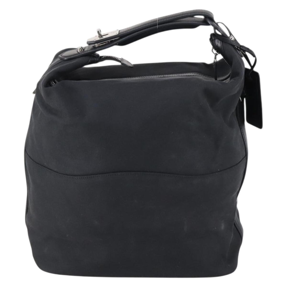 Gucci Vanity Tote Black Canvas Good condition - Back View