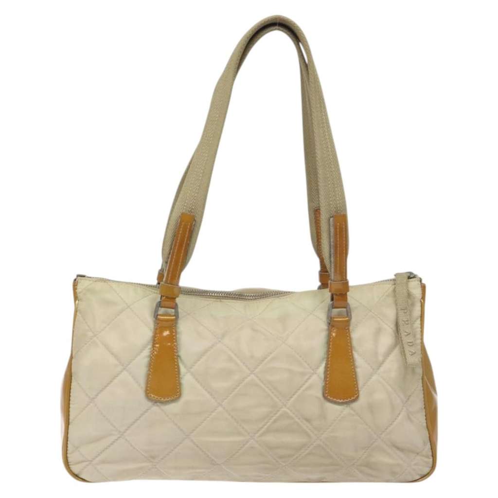 Prada Vintage Shoulder Bag Beige Good condition - Back View