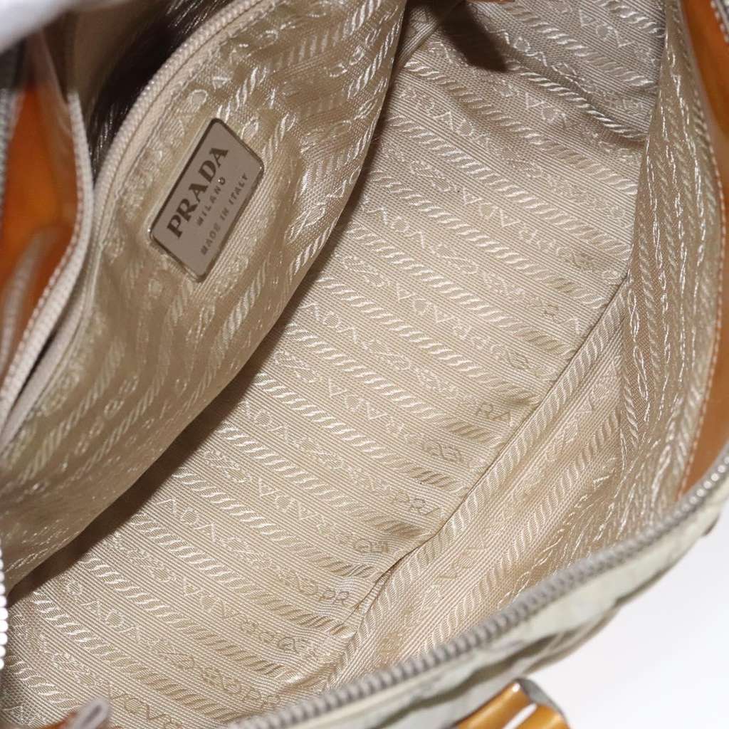 Prada Vintage Shoulder Bag Beige Good condition - Box View