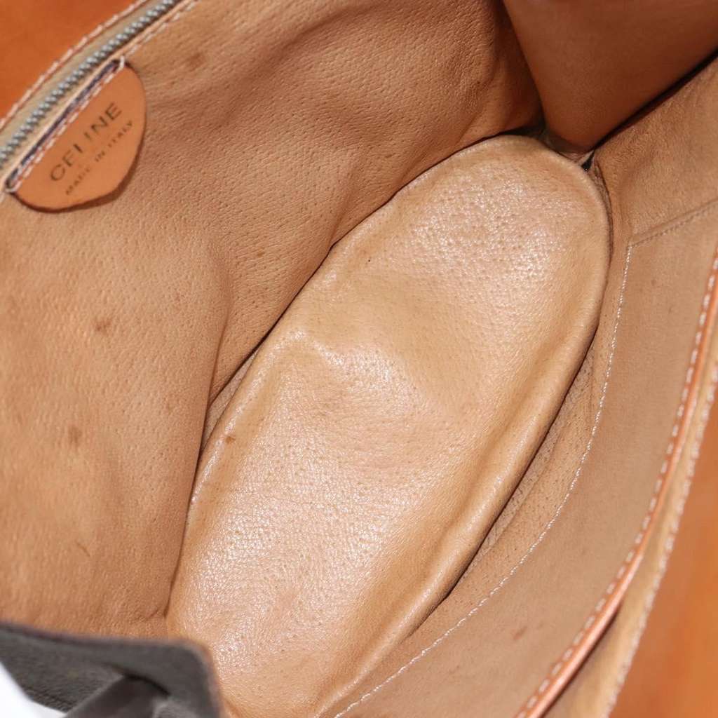 Celine Vintage Macadam Shoulder Bag Brown Good condition - Box View